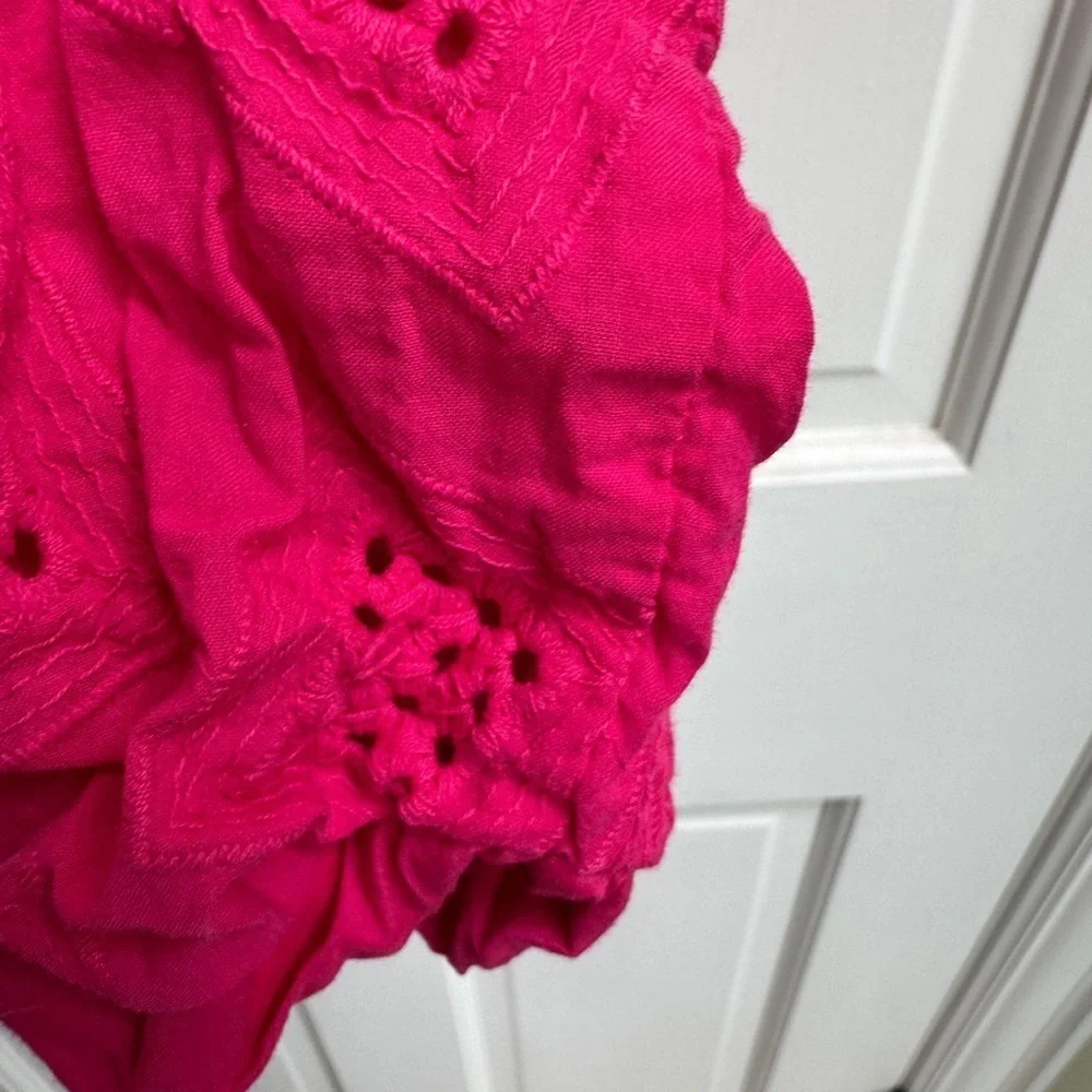 OshKosh B'gosh 2T Girls Hot Pink Eyelet Casual Pants